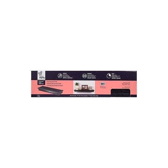High & Mighty 24 In. Black Beveled Design Floating Shelf - photo 2 High & Mighty 24 In. Black Beveled Design Floating Shelf - photo 2