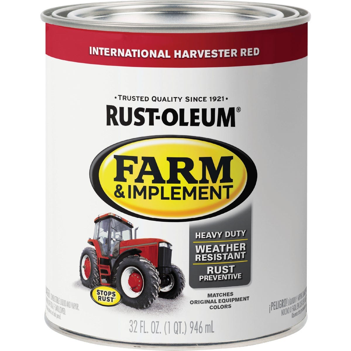 Rust-Oleum 1 Quart International Harvester Red Gloss Farm & Implement Enamel - photo 2