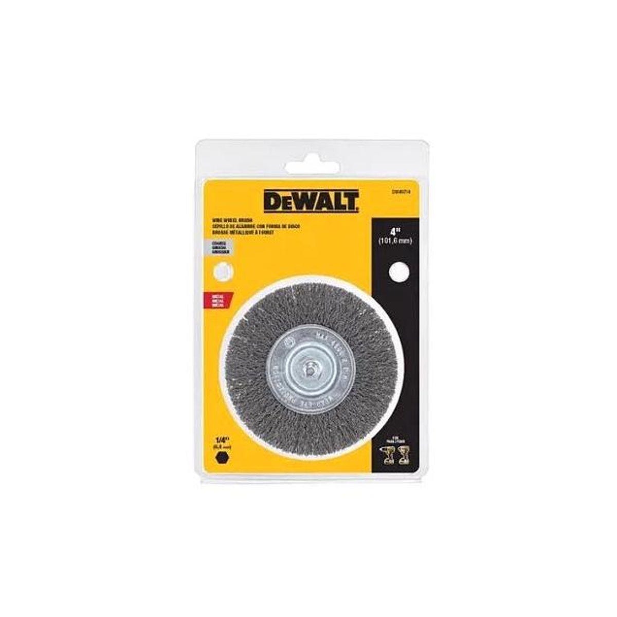 DeWalt 4 In. x 1/4 In. Coarse Crimped Wire Wheel Brush