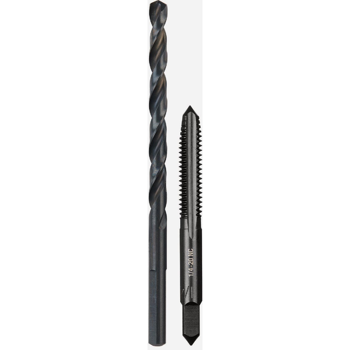Milwaukee 1/4 In.-20 NC Straight Flute Plug Tap & #7 Drill Bit Milwaukee 1/4 In.-20 NC Straight Flute Plug Tap & #7 Drill Bit