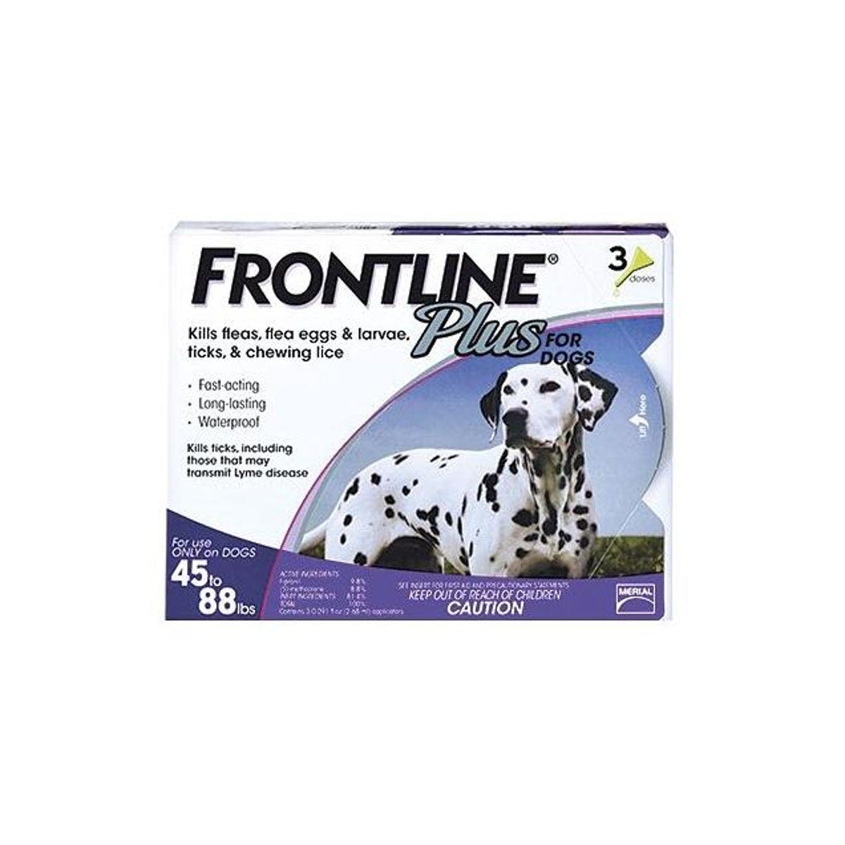 Frontline Plus Flea & Tick Killer For Large Dogs (3-Pack)