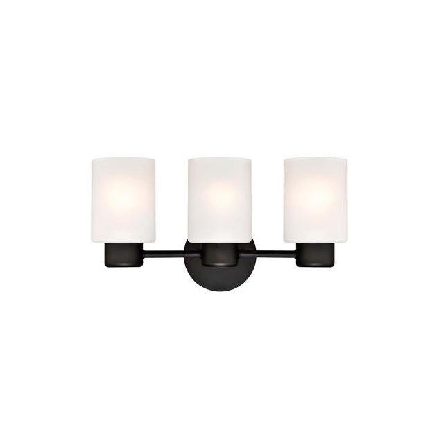Westinghouse Sylvestre 3-Light Oil-Rubbed Bronze/Frosted Glass Indoor Wall Light Fixture Westinghouse Sylvestre 3-Light Oil-Rubbed Bronze/Frosted Glass Indoor Wall Light Fixture