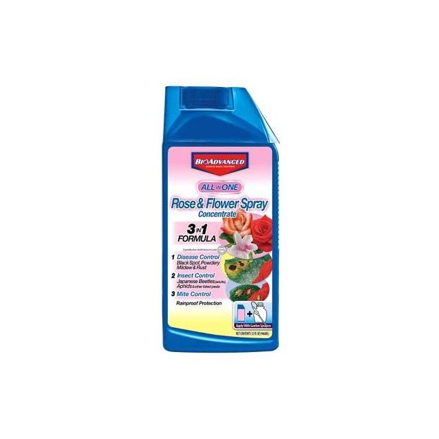 BioAdvanced 32 Oz. Concentrate All-in-One Rose and Flower Spray