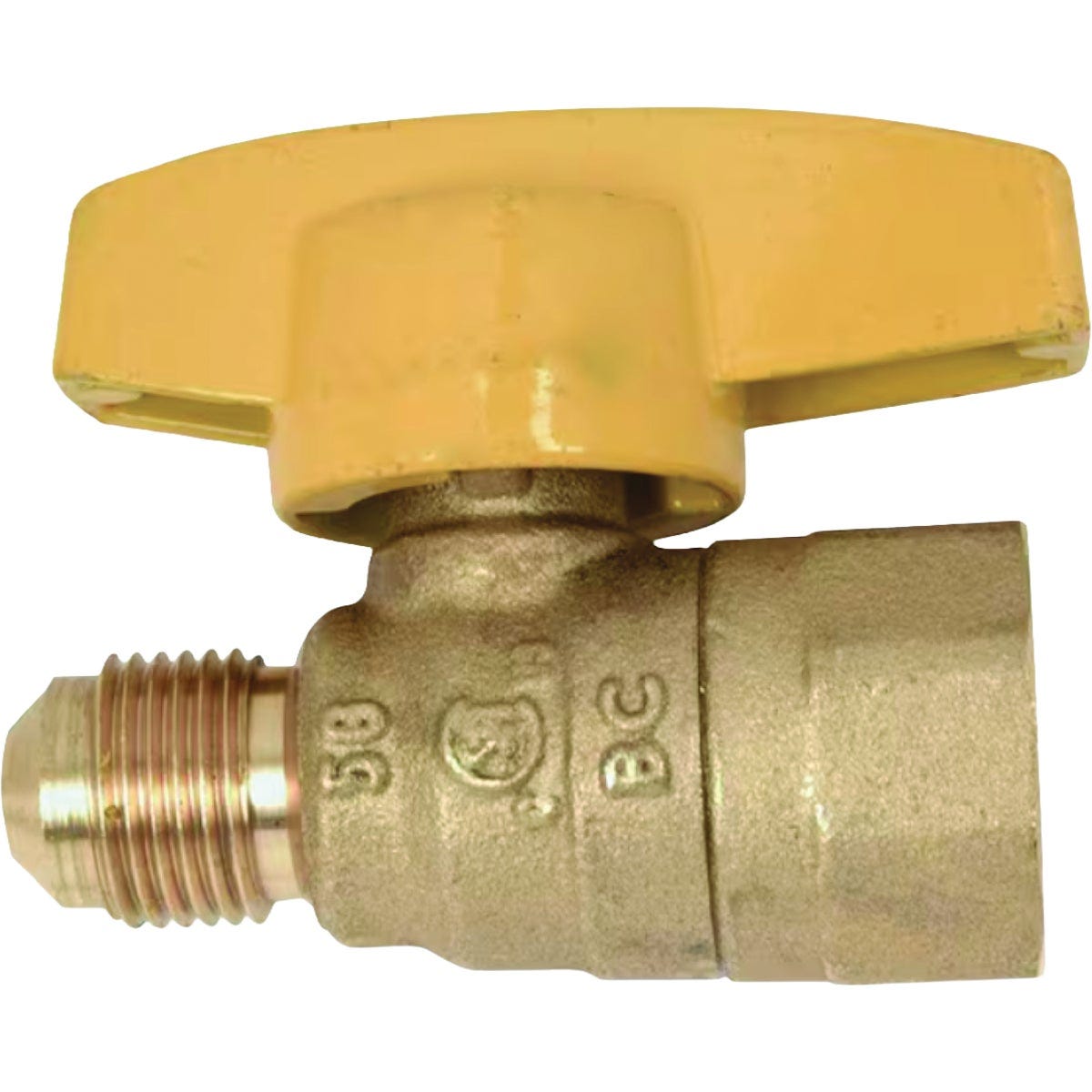 BrassCraft 3/8 In. O.D. x 1/2 In. FPT Straight Gas Valve BrassCraft 3/8 In. O.D. x 1/2 In. FPT Straight Gas Valve