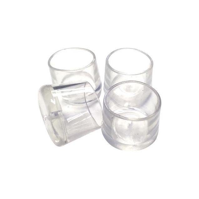 Shepherd 3/4 In. Clear Thermoplastic Elastomer Leg Tips (4-Pack) Shepherd 3/4 In. Clear Thermoplastic Elastomer Leg Tips (4-Pack)