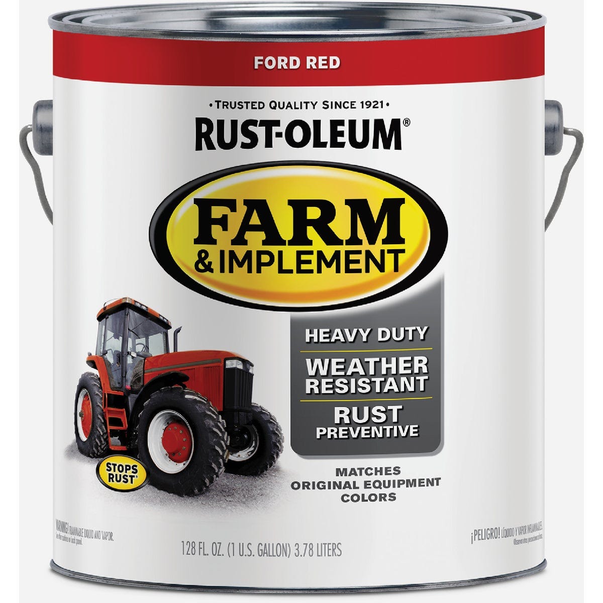 Rust-Oleum Farm & Implement Paint, Gloss Ford Red, 1 Gal. - photo 3 Rust-Oleum Farm & Implement Paint, Gloss Ford Red, 1 Gal. - photo 3