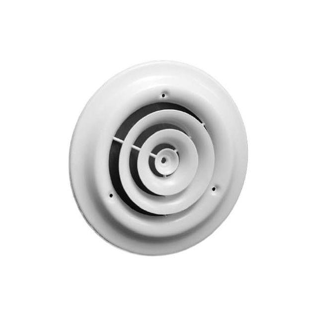 AmeriFlow 8 In. White Steel Round Ceiling Diffuser AmeriFlow 8 In. White Steel Round Ceiling Diffuser