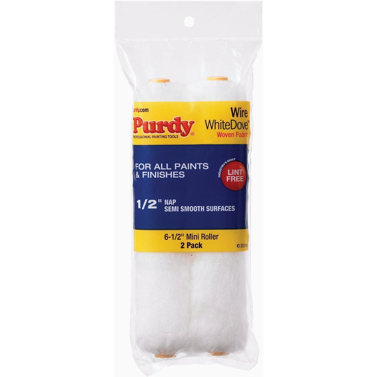 Purdy White Dove Wire Mini Roller Cover, 6-1/2 x 1/2 in., 2 count Purdy White Dove Wire Mini Roller Cover, 6-1/2 x 1/2 in., 2 count