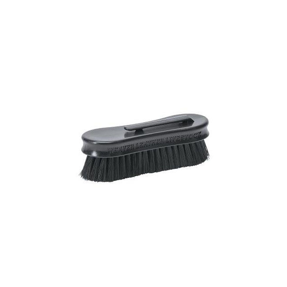 Weaver Leather 1-1/2 In. x 5 In. Pig Face Brush with 1 In. Bristles, Black Handle Weaver Leather 1-1/2 In. x 5 In. Pig Face Brush with 1 In. Bristles, Black Handle