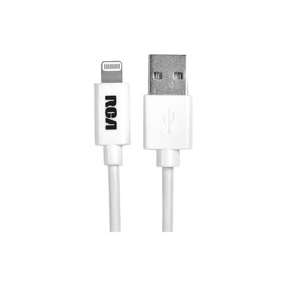 RCA 3 Ft. White Lightning USB Charging & Sync Cable - photo 2 RCA 3 Ft. White Lightning USB Charging & Sync Cable - photo 2