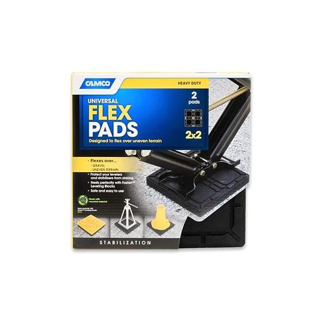 Camco 2-Pack 8.5 In. x 8.5 In. Leveling Block Flex Pads Camco 2-Pack 8.5 In. x 8.5 In. Leveling Block Flex Pads
