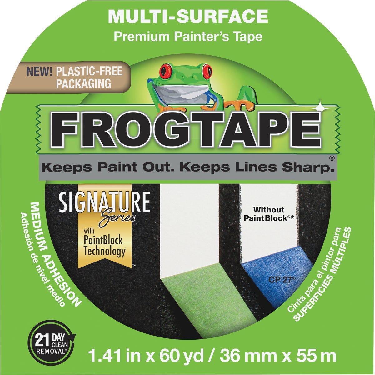 FrogTape 1.41 In. x 60 Yd. Multi-Surface Masking Tape FrogTape 1.41 In. x 60 Yd. Multi-Surface Masking Tape