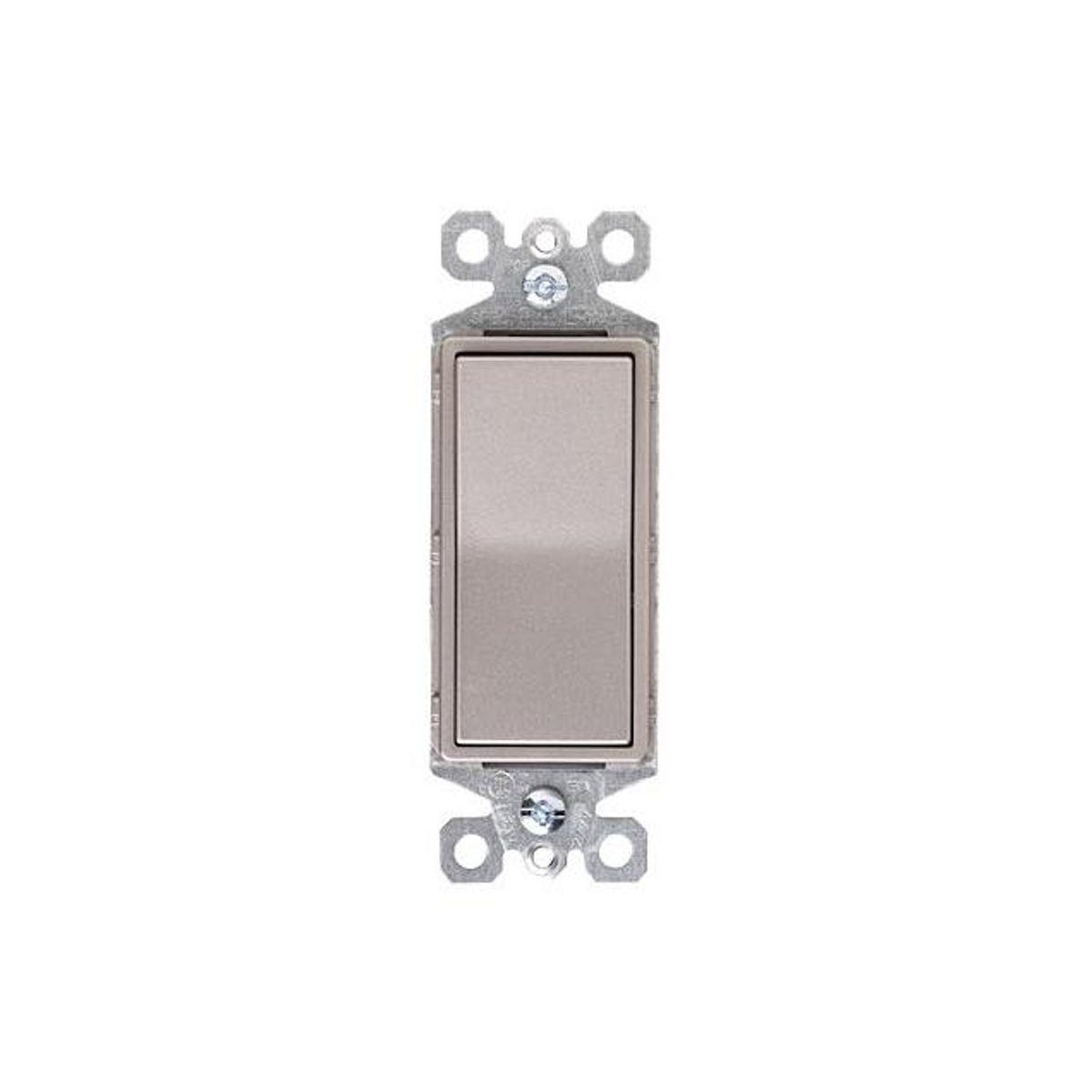 Legrand Pass & Seymour Nickel Finish 3-Way Decorator Switch Legrand Pass & Seymour Nickel Finish 3-Way Decorator Switch