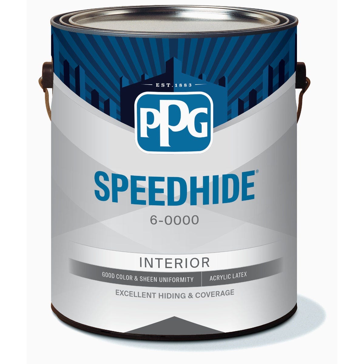PPG 1 Gal. Speedhide Interior Latex Paint Semi-Gloss, White