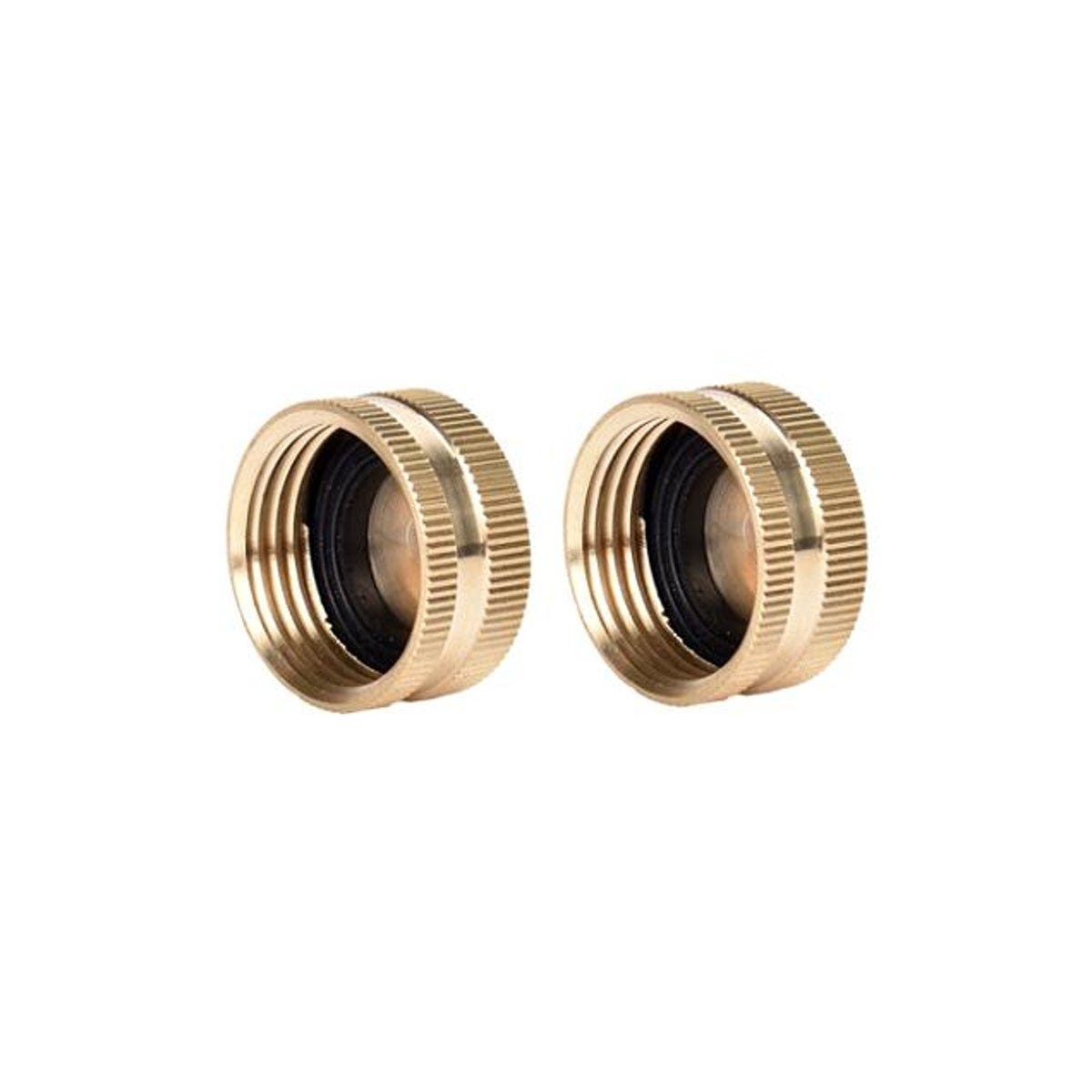 Brass Hose Caps, 2-Pack
