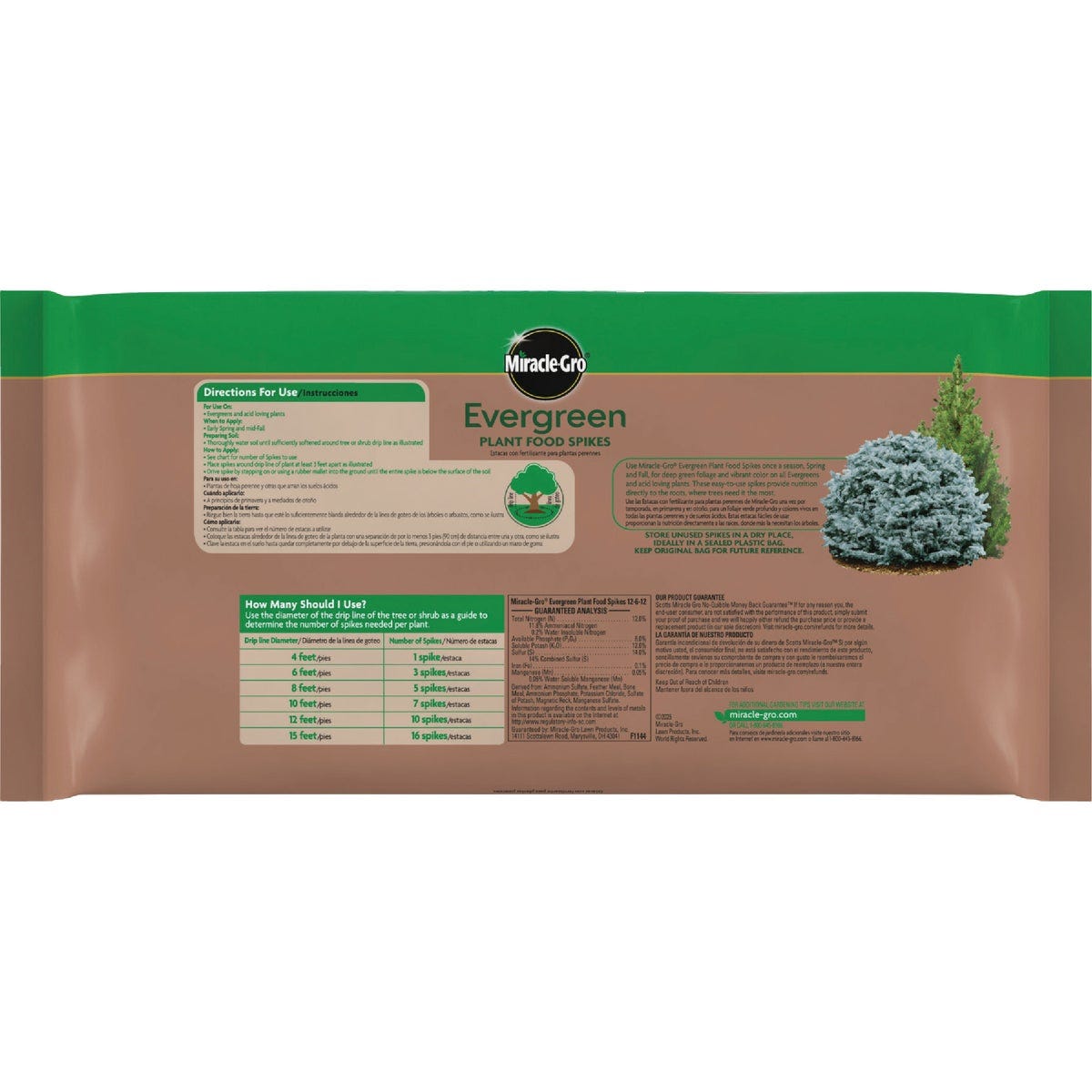 Miracle-Gro Evergreen Plant Food Spikes (12-Pack) - photo 3 Miracle-Gro Evergreen Plant Food Spikes (12-Pack) - photo 3