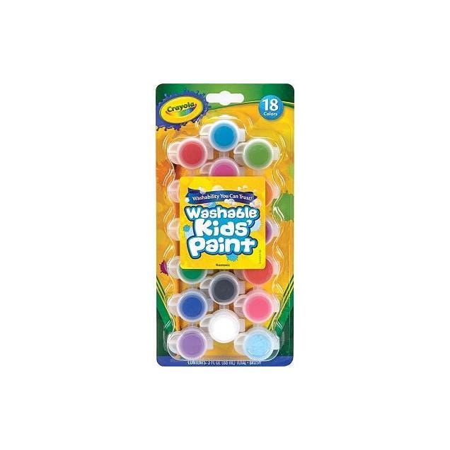 Crayola Washable 18-Color Paint Set