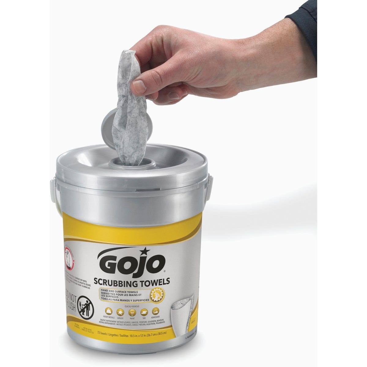 GOJO Heavy Duty Hand and Surface Scrubbing Towels, Fresh Citrus (72 Ct.) - photo 3