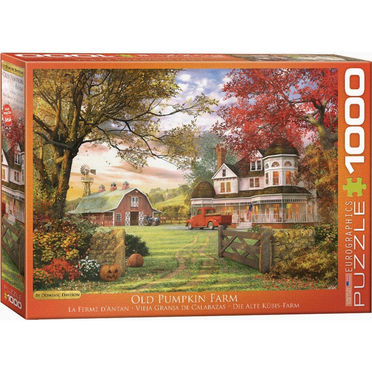 Eurographics The Red Barn by Dominic Davison Puzzle (1000-Piece) | True ...