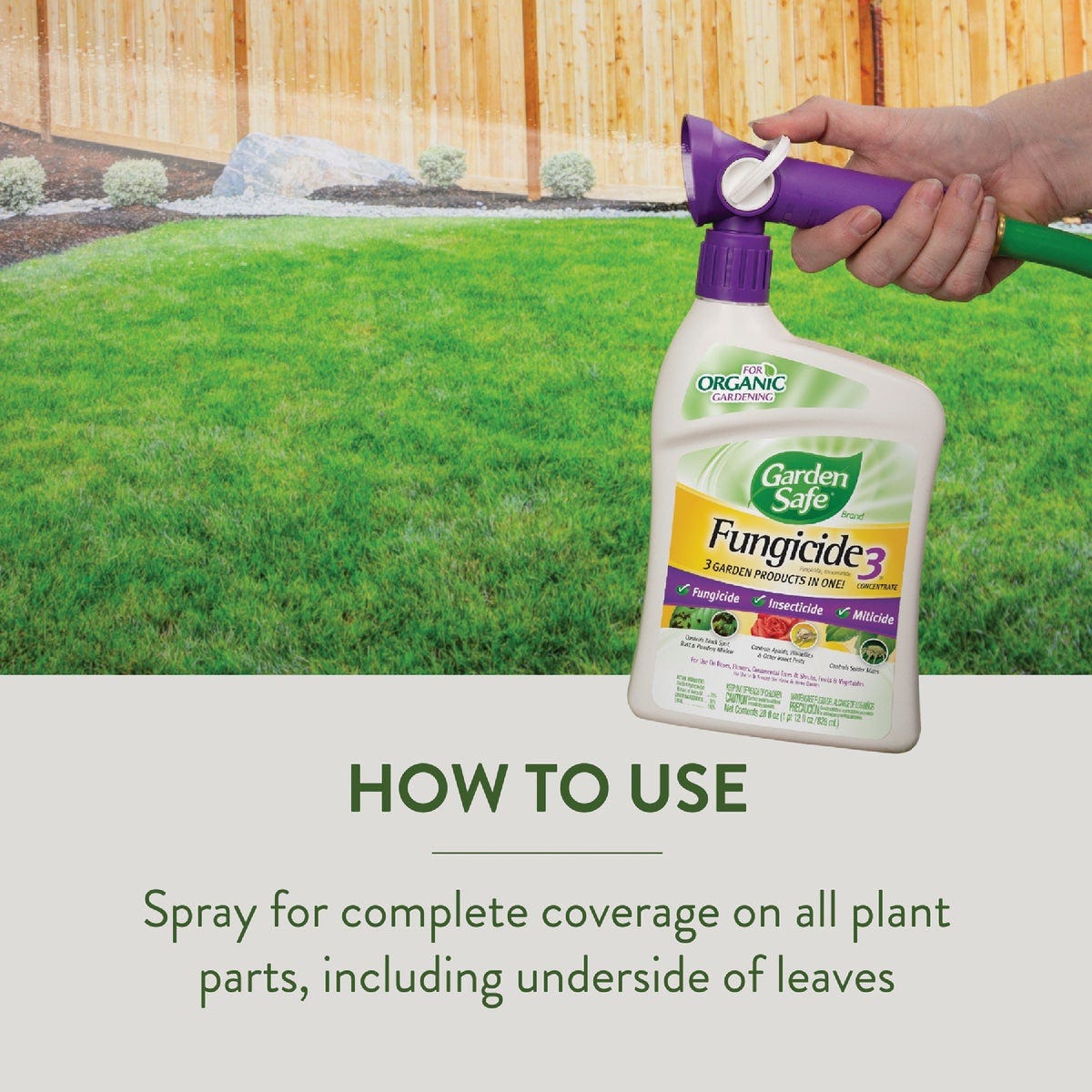 Garden Safe Fungicide 3 28 Oz. Ready To Spray Hose End Fungicide - photo 5 Garden Safe Fungicide 3 28 Oz. Ready To Spray Hose End Fungicide - photo 5
