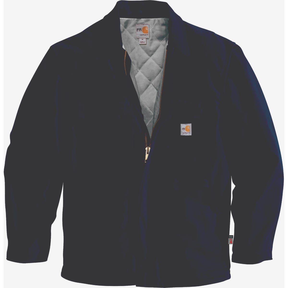 Carhartt Men's 2XL Regular Dark Navy Flame-Resistant Duck Quilt-Lined Traditional Coat