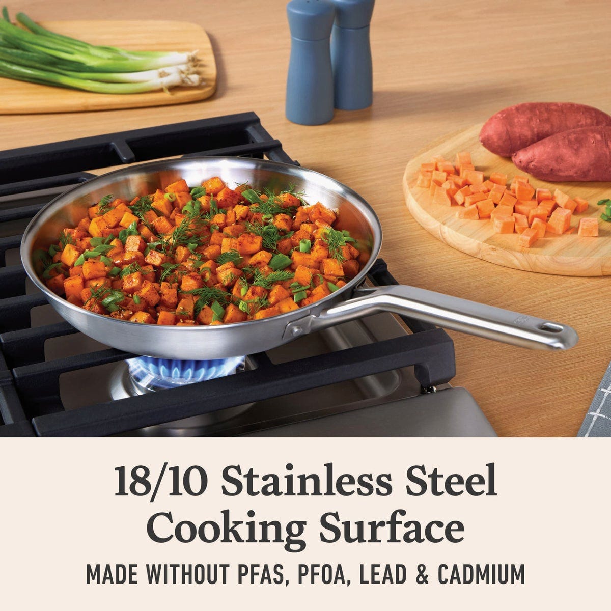 Calphalon Stainless Steel 6-Piece Cookware Set, Silver - photo 3