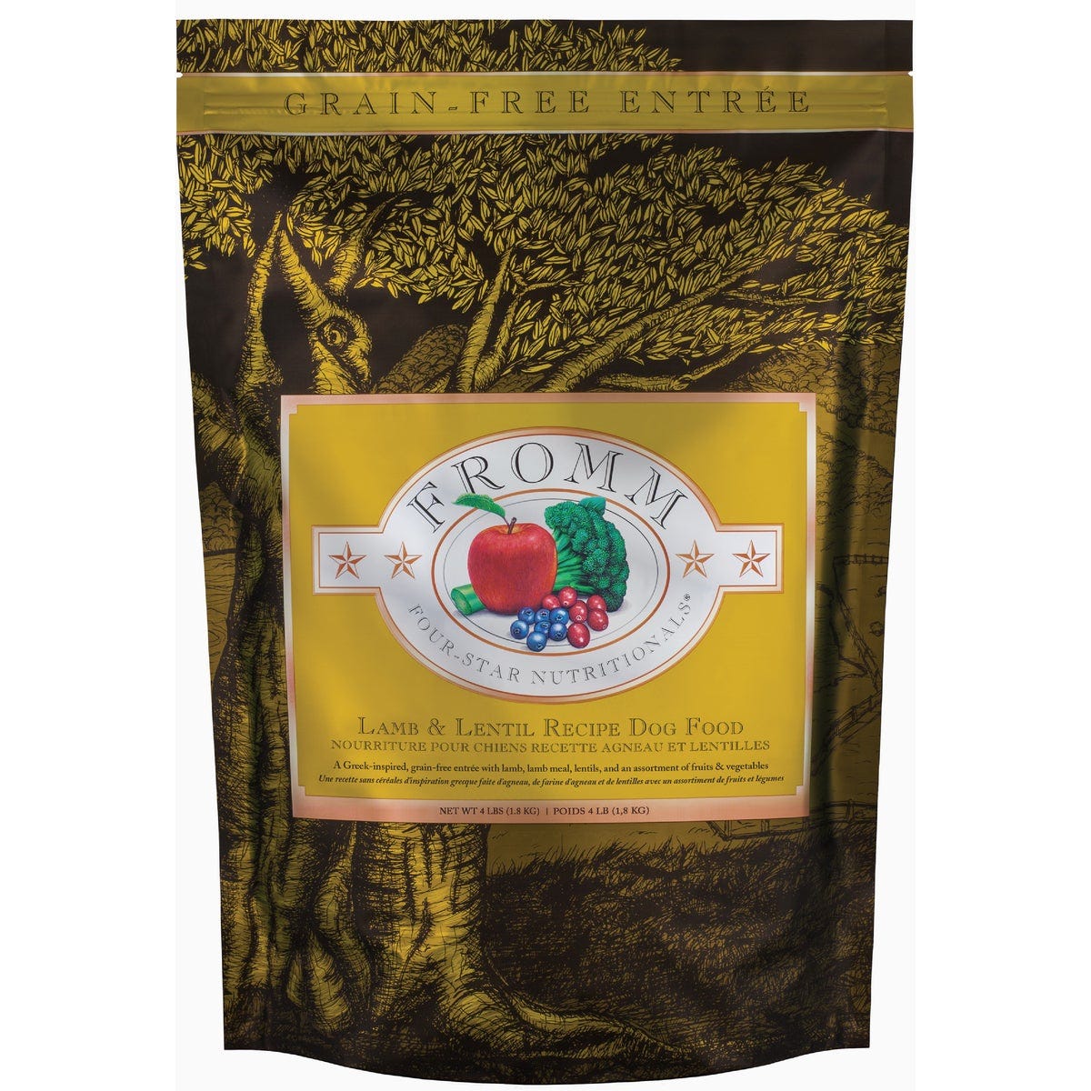 Fromm Four-Star Nutritionals Lamb & Lentil Recipe Dry Dog Food, 4 Lb. - photo 2