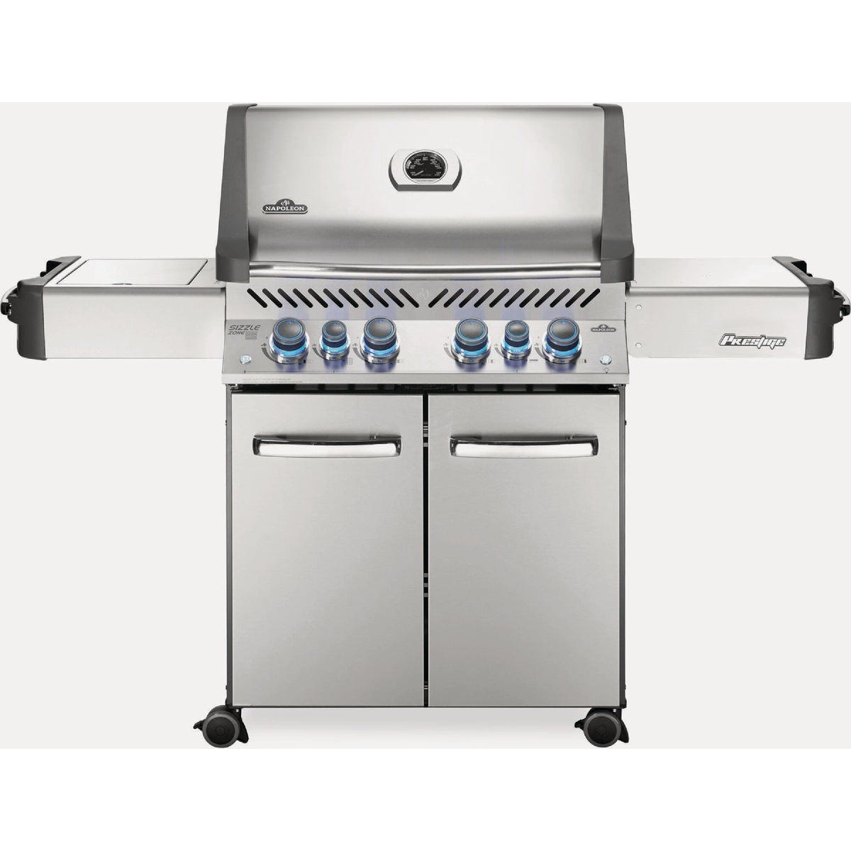 Napoleon Prestige Pro 500 RSIB 6-Burner Natural Gas Grill with Infrared Side & Rear Burners, Stainless Steel