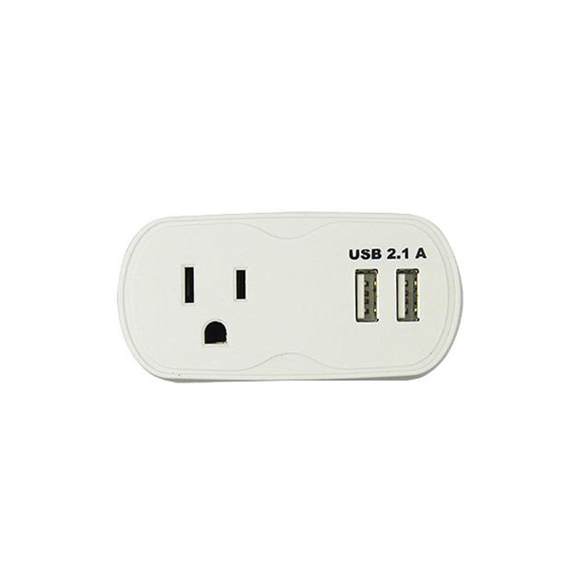 Master Electrician 1-Outlet White Outlet Surge Protection Tap