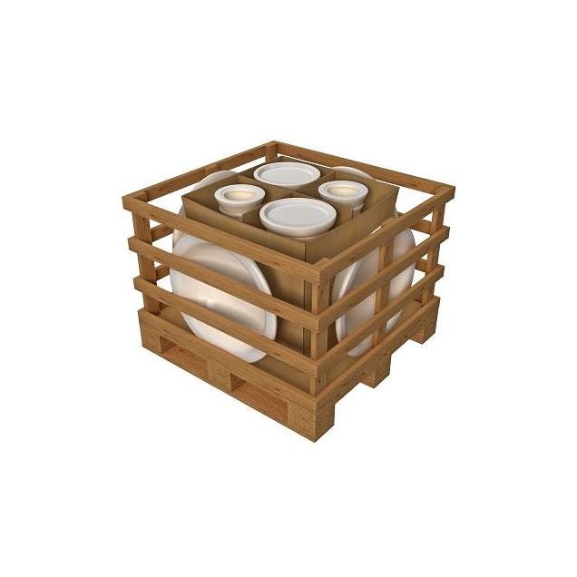 Trendspot 4-Pack 24 In. White Ceramic Classic Birdbaths Trendspot 4-Pack 24 In. White Ceramic Classic Birdbaths