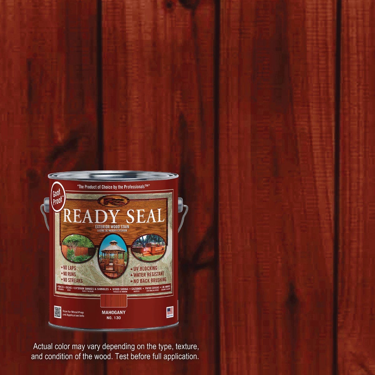 Ready Seal 130 Exterior Wood Stain and Sealer, Mahogany, 1 Gal. Ready Seal 130 Exterior Wood Stain and Sealer, Mahogany, 1 Gal.