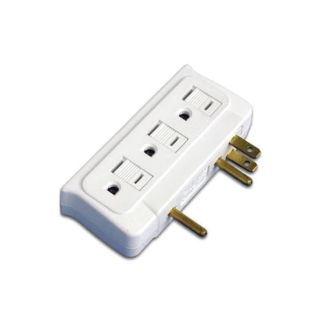 Master Electrician 6-Outlet White Side Entry Current Tap