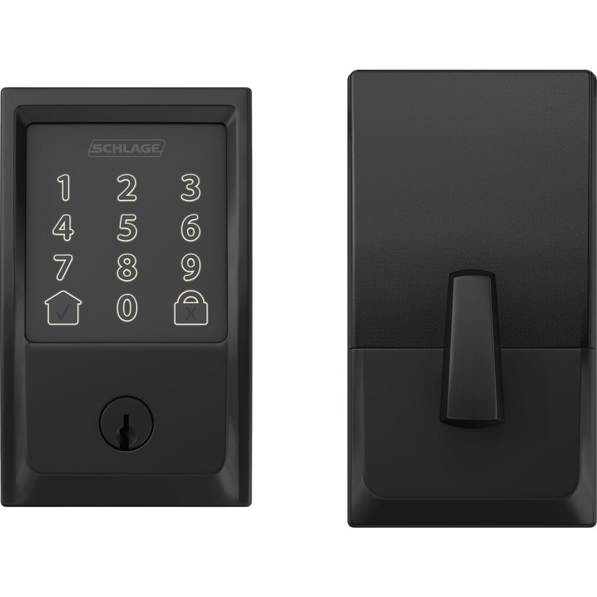 Schlage Encode Century Matte Black Smart WiFi Deadbolt Schlage Encode Century Matte Black Smart WiFi Deadbolt