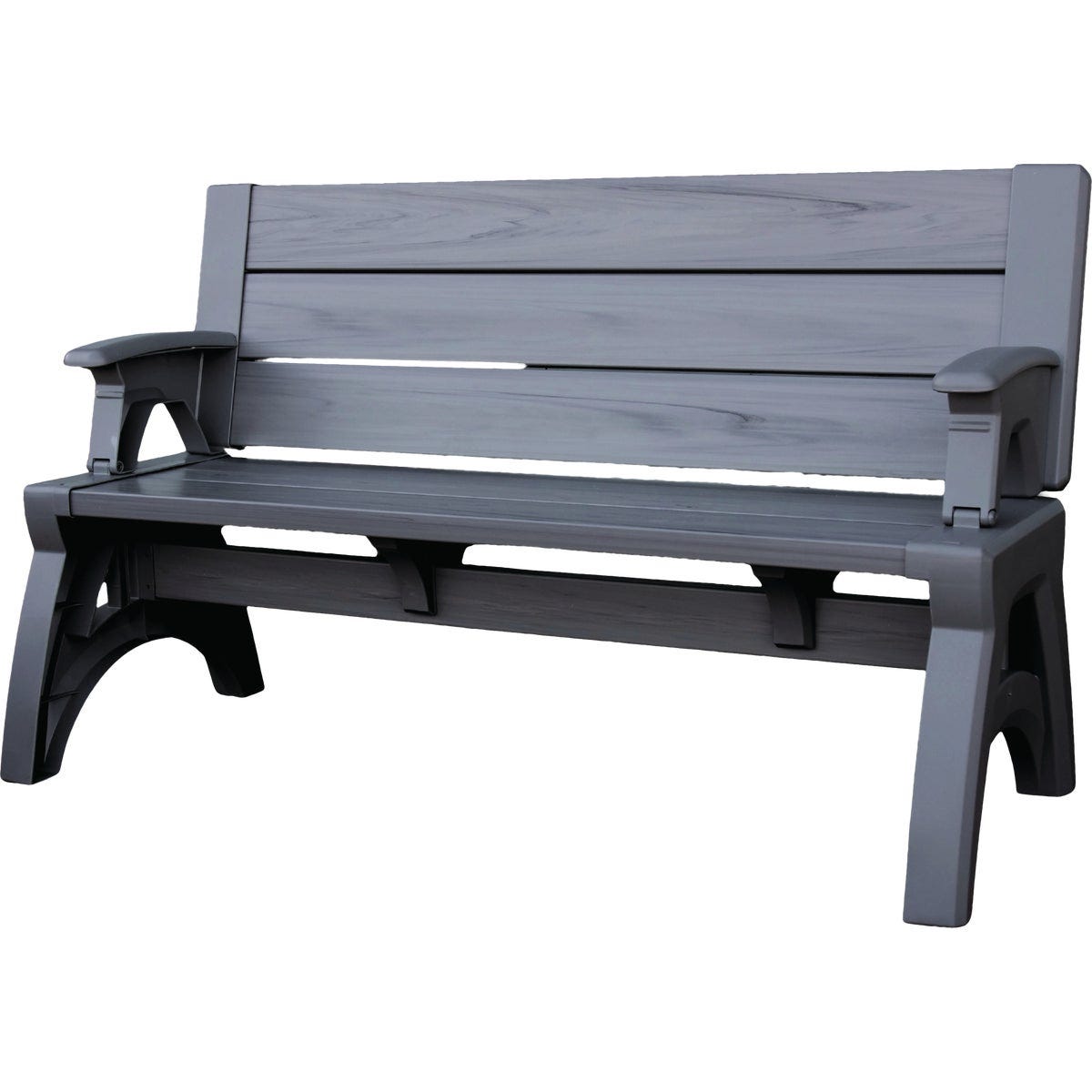 Convert A Bench 58 In. L Gen 2 XL Platinum Gray Foldable Bench Convert A Bench 58 In. L Gen 2 XL Platinum Gray Foldable Bench