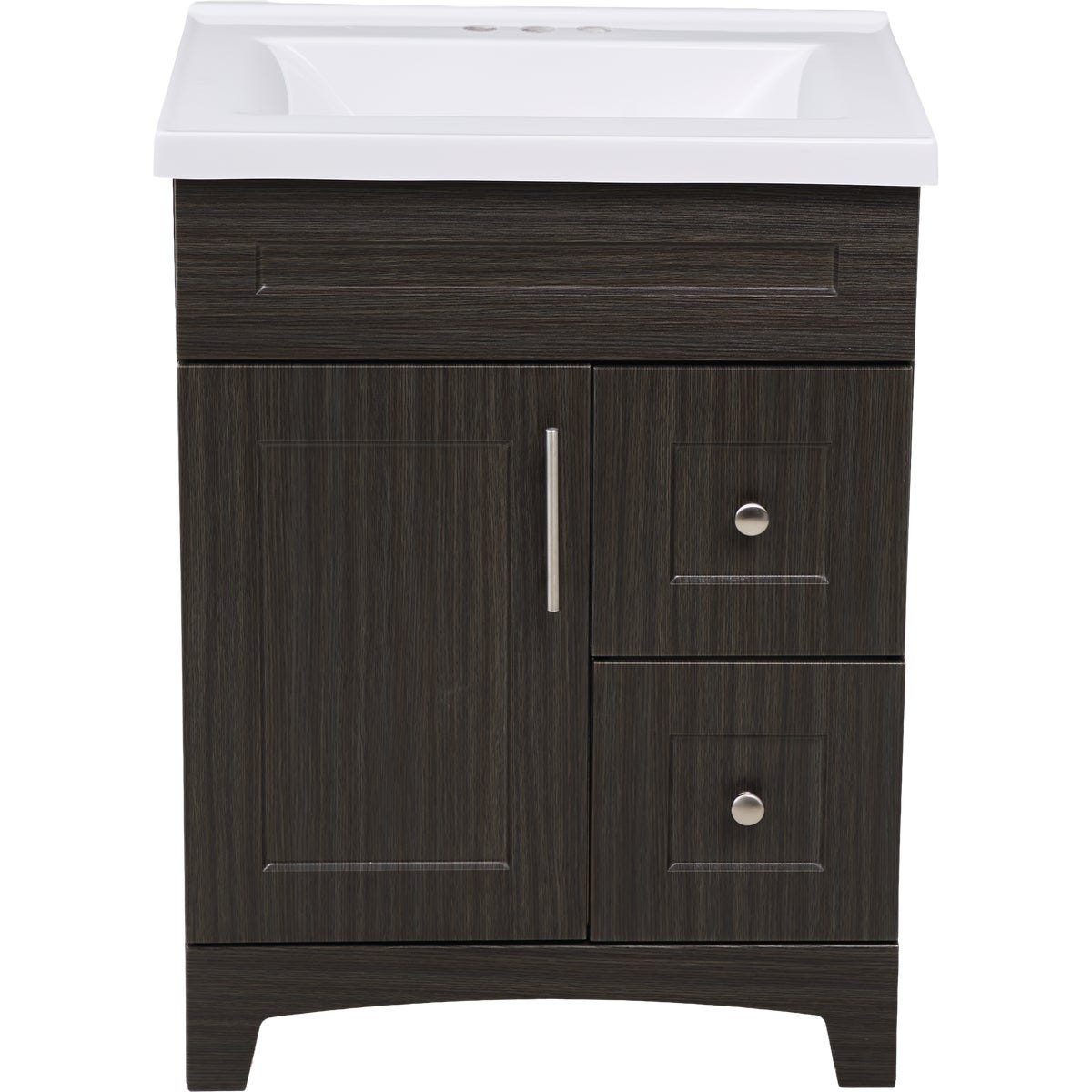 Royal Cabinets Moderna Grigio 31 In. W x 19 In. D x 36 In. H Vanity with White Cultured Marble Top - photo 4 Royal Cabinets Moderna Grigio 31 In. W x 19 In. D x 36 In. H Vanity with White Cultured Marble Top - photo 4