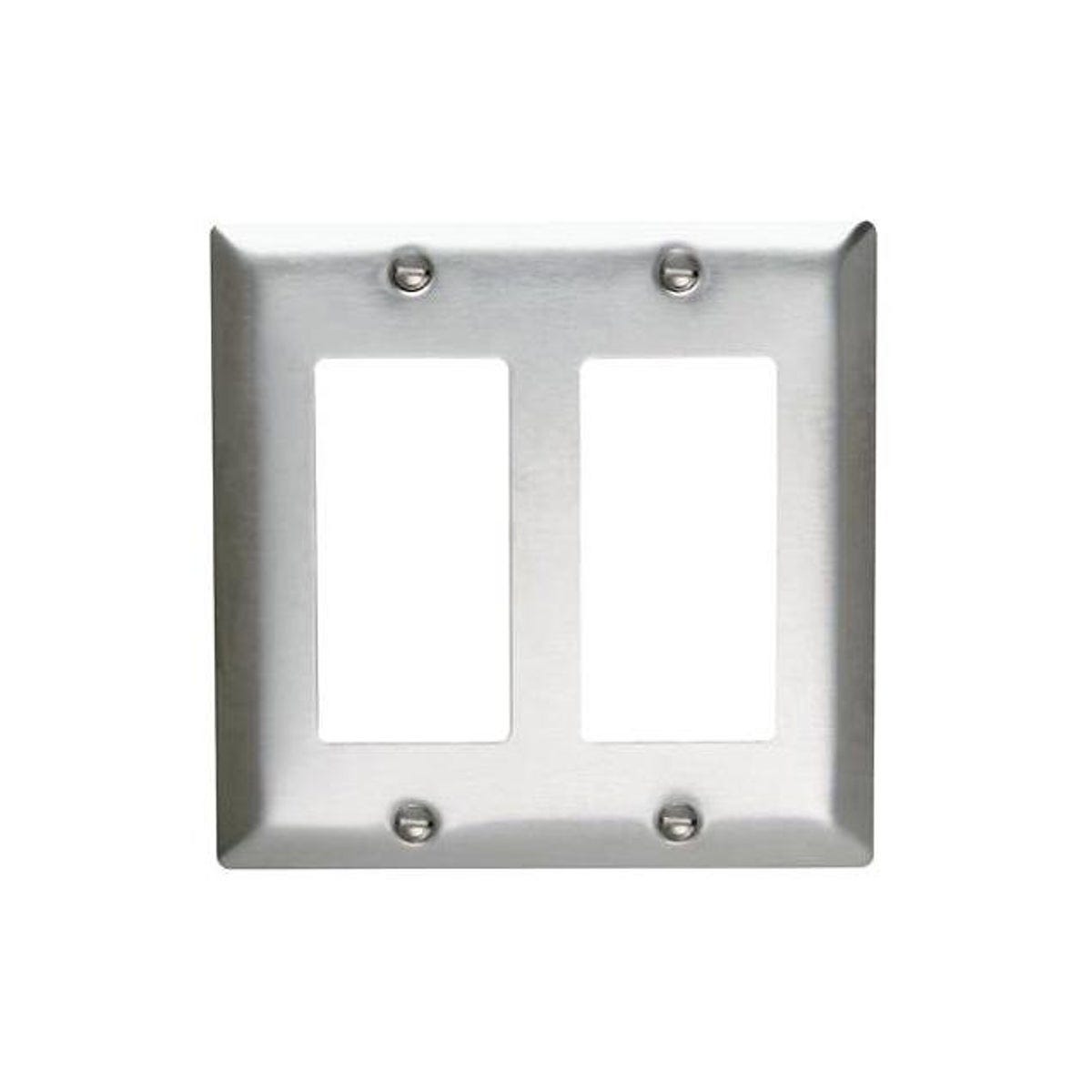 Legrand Pass & Seymour 2-Gang Stainless Steel Wall Plate Legrand Pass & Seymour 2-Gang Stainless Steel Wall Plate