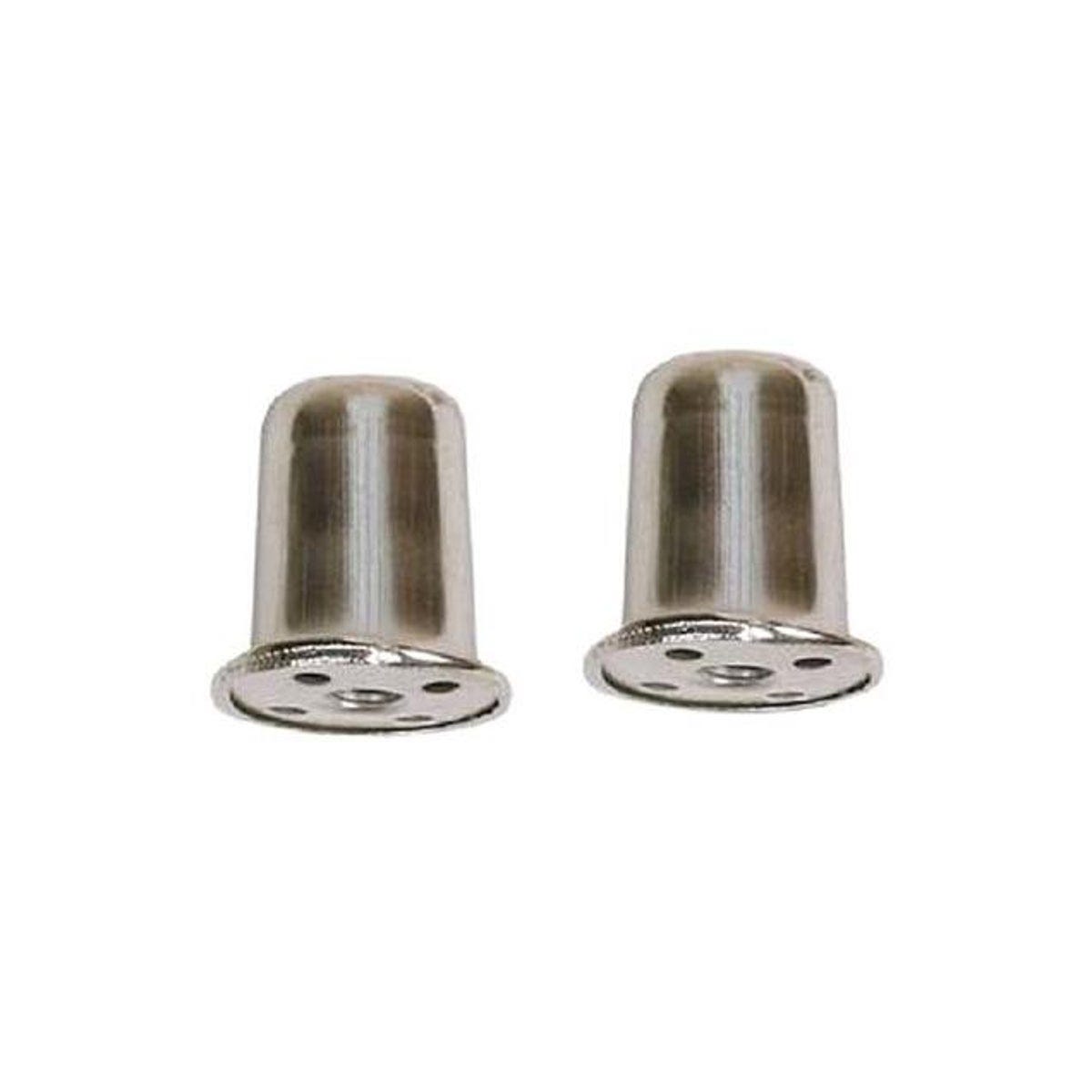 Jandorf 1 In. Nickel Finish Top Hat Lamp Finial (2-Pack)