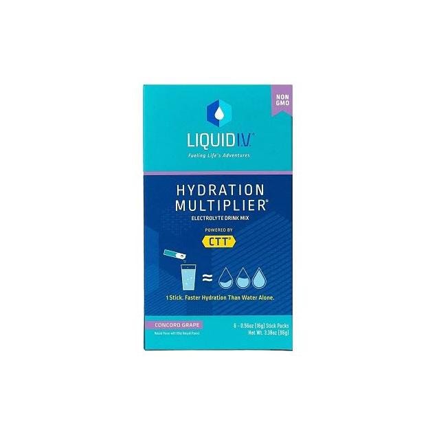 Liquid I.V. Grape Electrolyte Hydration Drink Mix (6-Ct.)