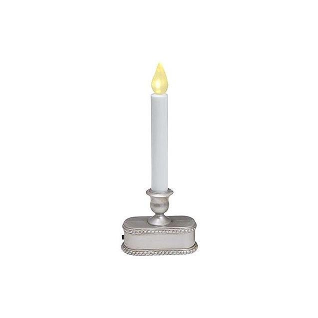 Sylvania 9 In. Brushed Silver Battery-Operated Christmas LED Lighted Candle Sylvania 9 In. Brushed Silver Battery-Operated Christmas LED Lighted Candle