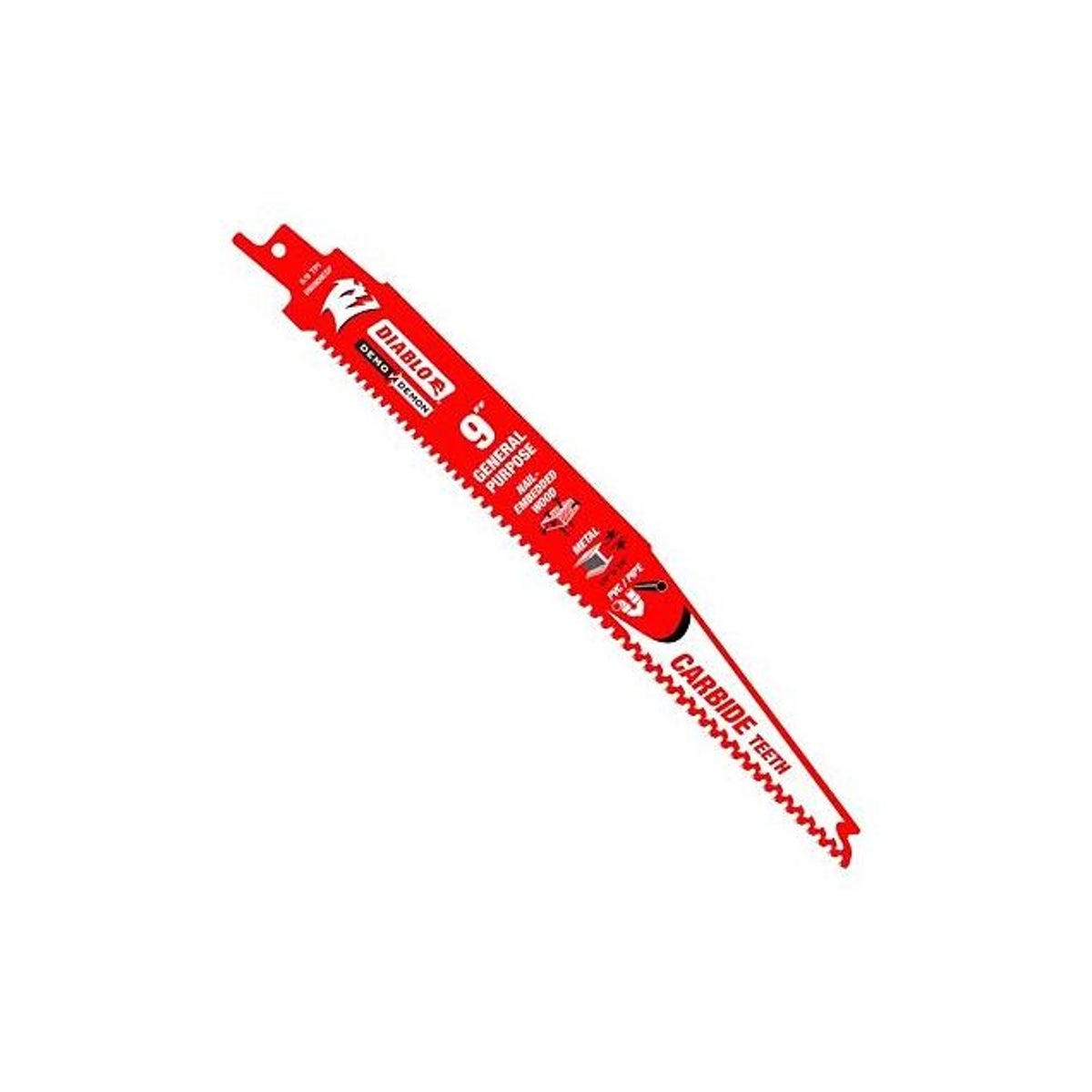 Diablo Demo Demon 9 In. 6/9 TPI Carbide Reciprocating Blades (10-Pack)
