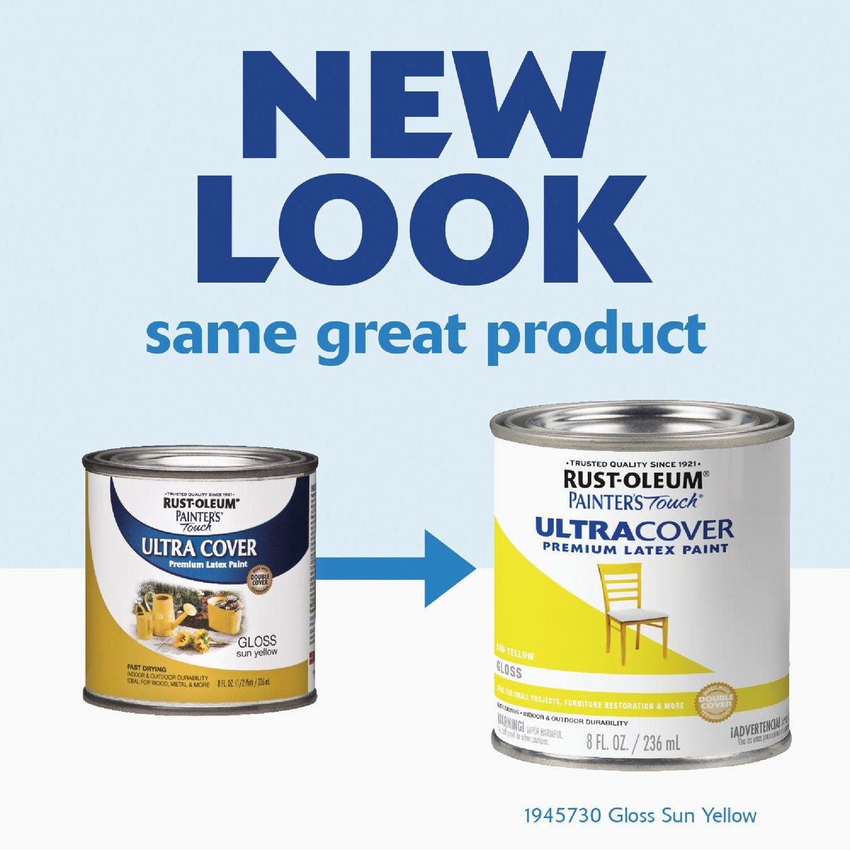 Rust-Oleum Painter's Touch 2X Ultra Cover Premium Latex Paint, Gloss Sun Yellow, 1/2 Pt. - photo 3