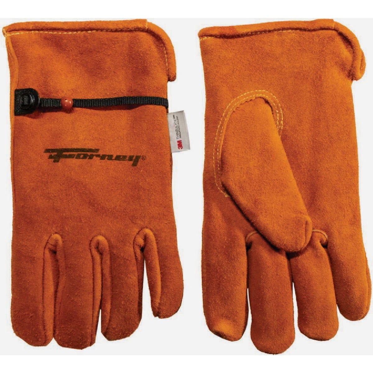 Forney Men's Medium Suede Deerskin Leather Lined Driver Work Gloves - photo 2