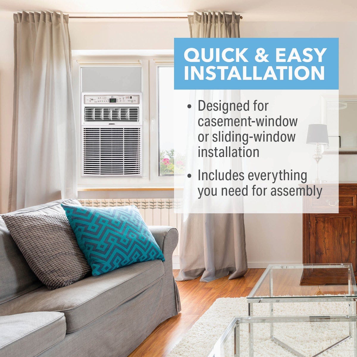 Perfect Aire 10,000 BTU 450 Sq. Ft. Slider Or Casement Window Air Conditioner with Remote Control - photo 3 Perfect Aire 10,000 BTU 450 Sq. Ft. Slider Or Casement Window Air Conditioner with Remote Control - photo 3