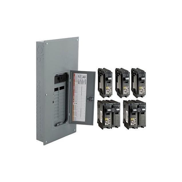 Square D 200A 40 Poles Homeline Main Breaker Installed Load Center Value Pack