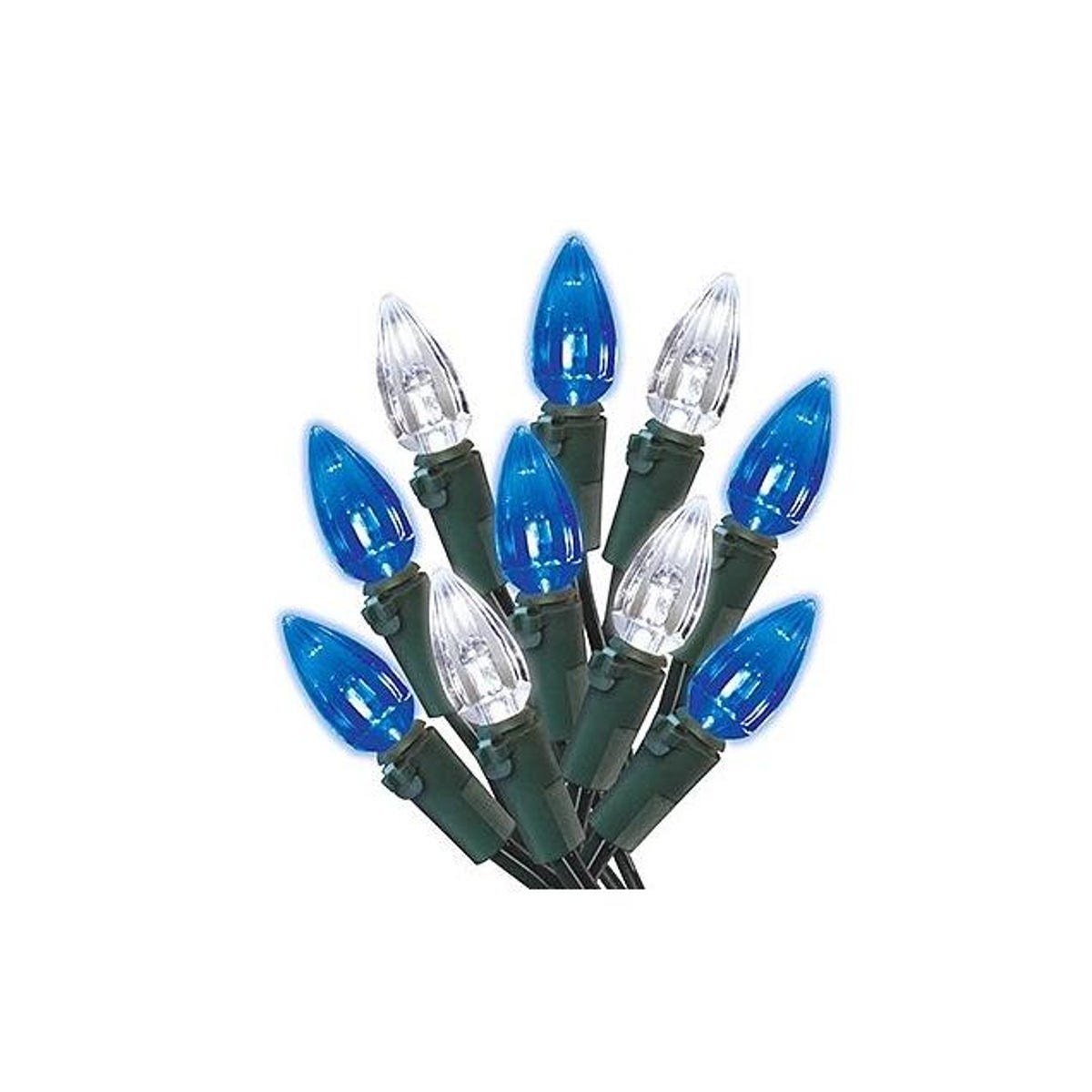 Holiday Wonderland Cool White & Blue 70-Bulb C3 Christmas LED String Light Set Holiday Wonderland Cool White & Blue 70-Bulb C3 Christmas LED String Light Set