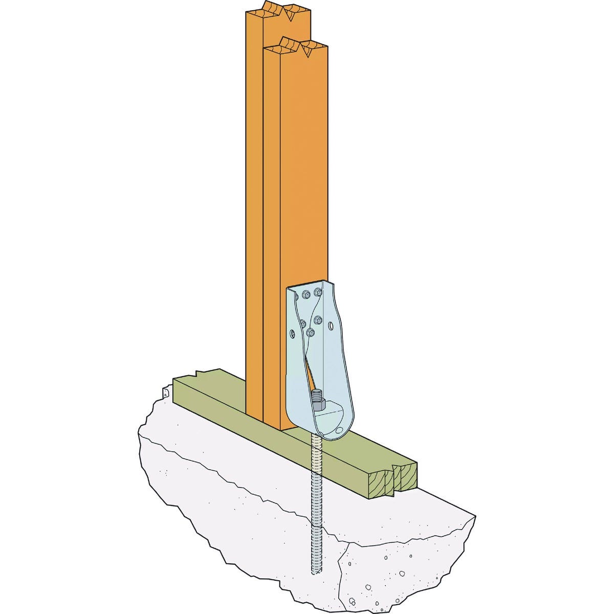 Simpson Strong-Tie 2.89 In. W x 14.8 In. H x 3.32 In. B 14 ga Galvanized Predeflected Holdown - photo 3 Simpson Strong-Tie 2.89 In. W x 14.8 In. H x 3.32 In. B 14 ga Galvanized Predeflected Holdown - photo 3