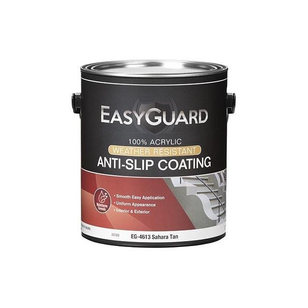EasyGuard Sahara Tan Flat Acrylic Anti-Slip Floor Coating, 1 Gal.