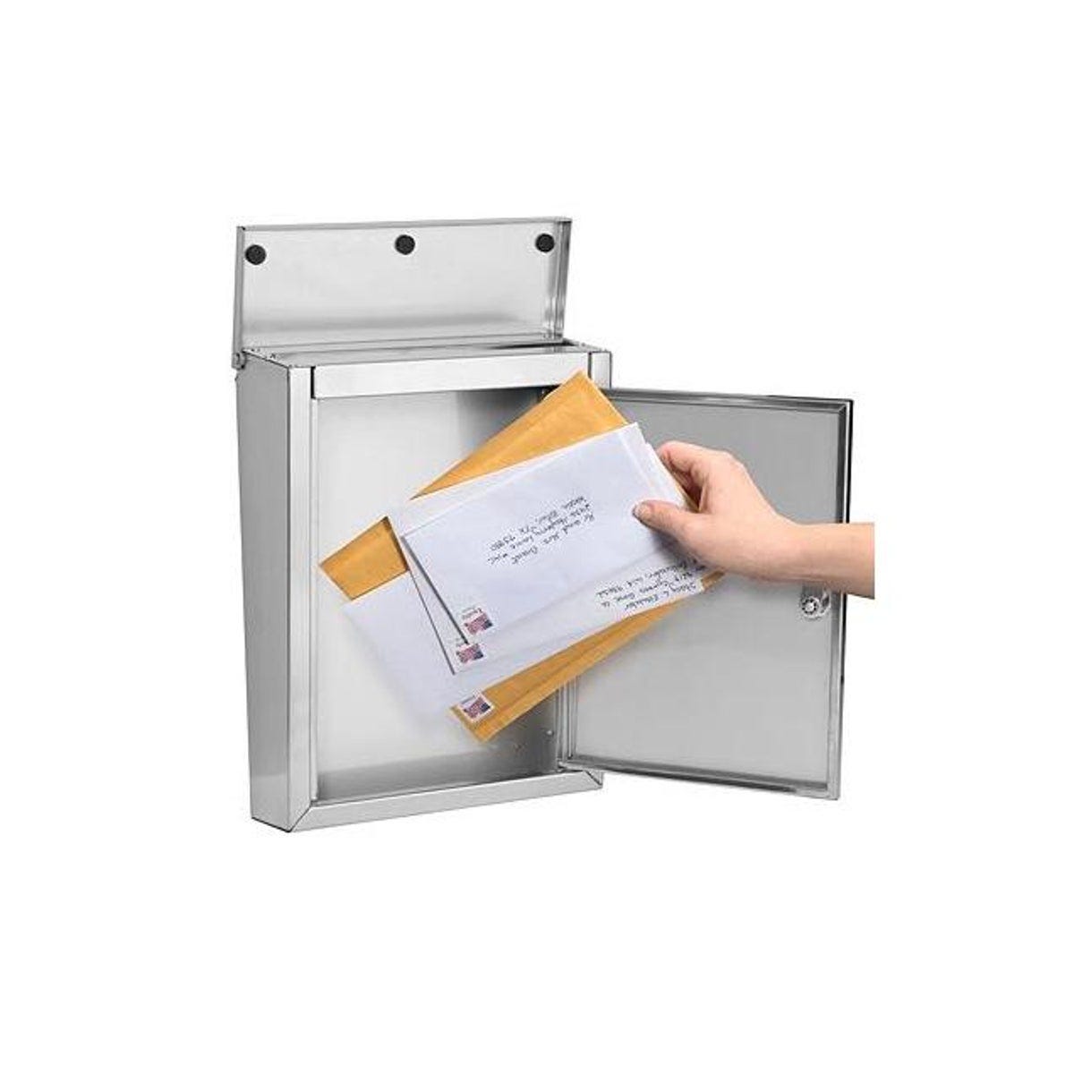 Architectural Mailboxes Stainless Steel Wall-Mount Regent Mailbox - photo 4 Architectural Mailboxes Stainless Steel Wall-Mount Regent Mailbox - photo 4