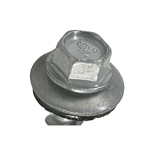 Hillman Power Pro #10 x 1.5 In. Clear Finish Metal to Wood Self-Drilling Roofing Screws