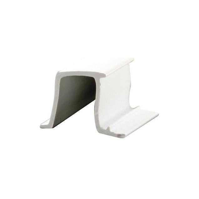 Prime-Line 72 In. Rigid White Vinyl Snap-In Glass Retainer